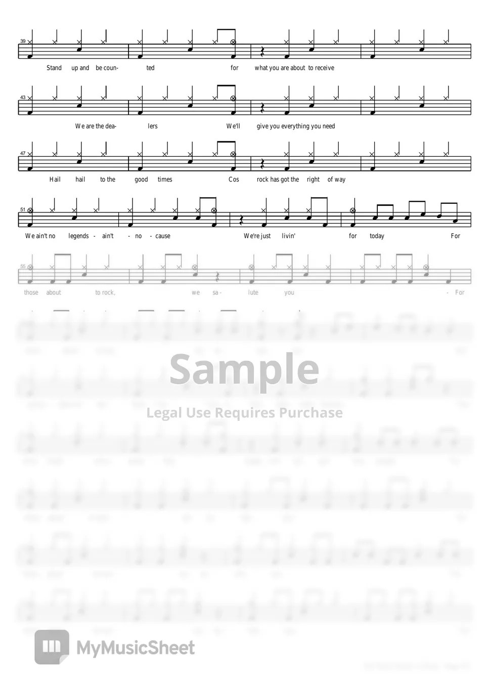 ACDC For Those About To Rock Sheets by COPYDRUM