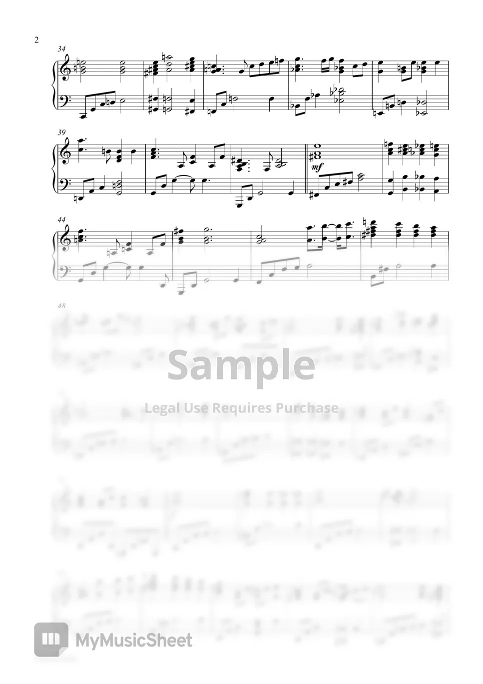 White Christmas (Piano Sheet) Sheets by Pianella Piano