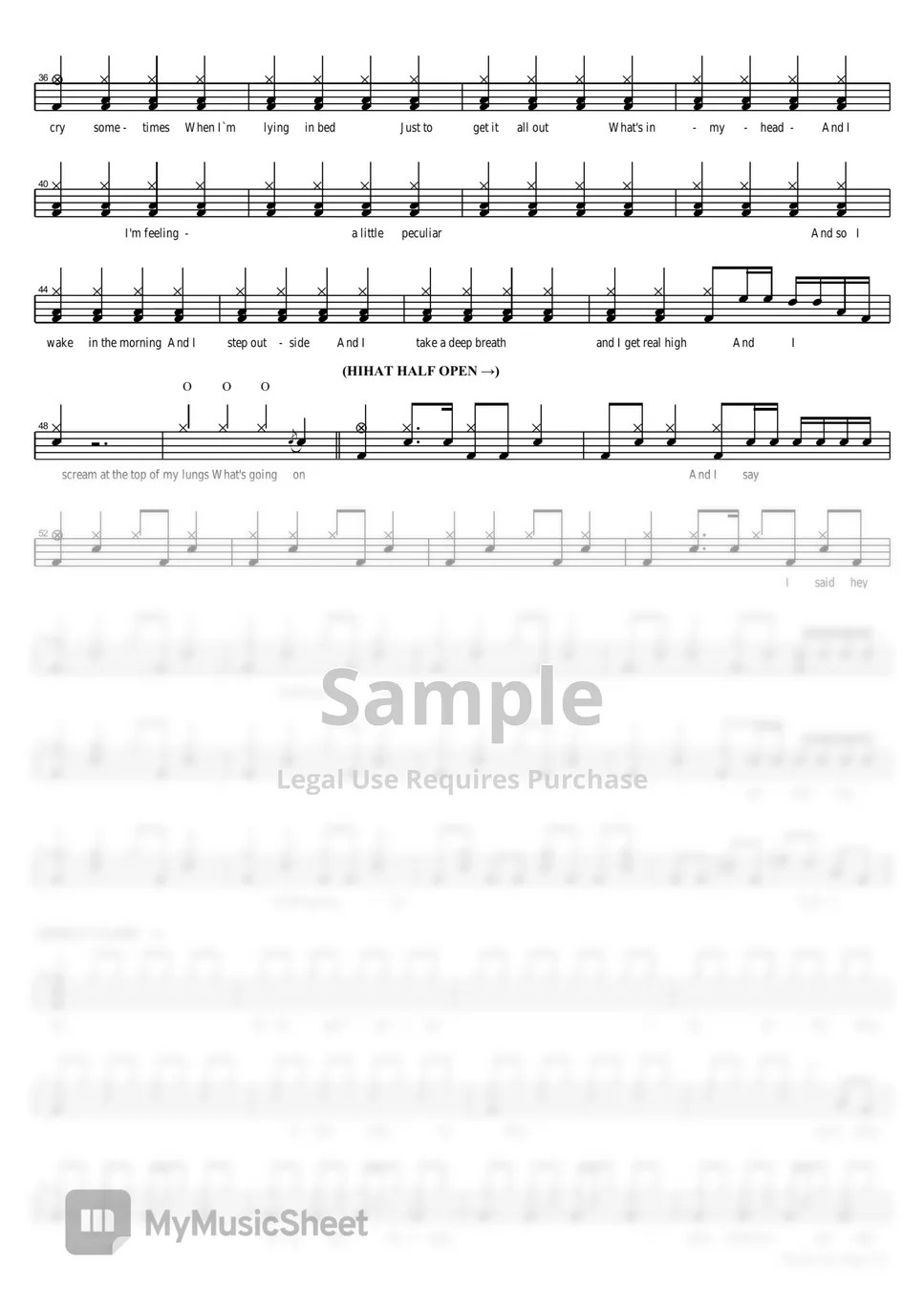 잔나비 whats up Sheets by COPYDRUM