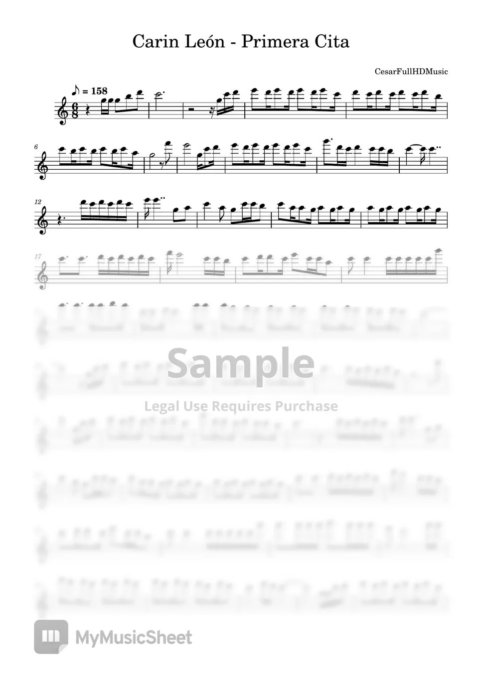 Carin León Primera Cita Sheets