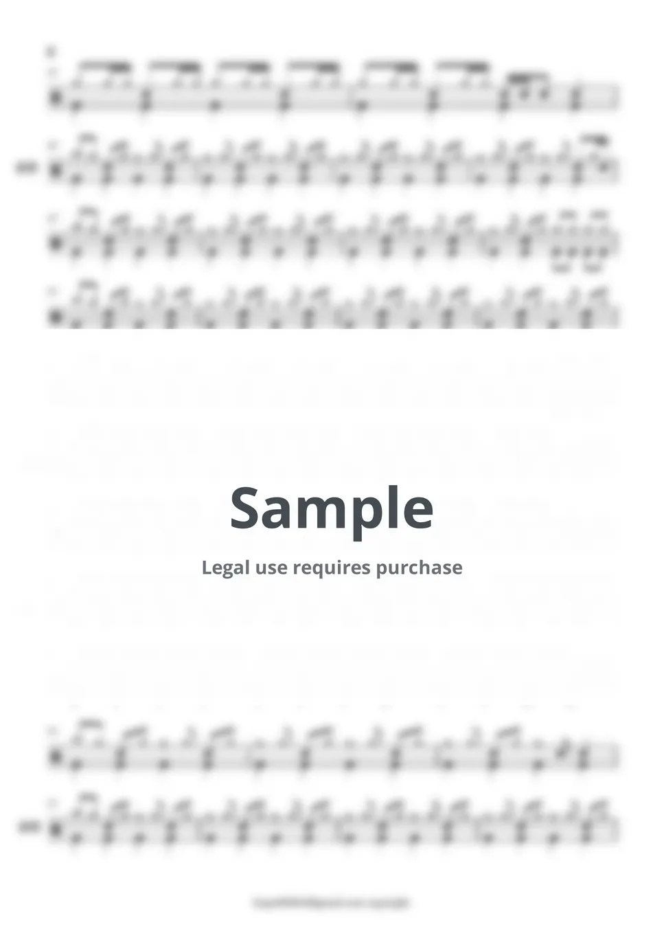 伍佰&China Blue 你是我的花朵 악보 by 晨曦音樂工作室 爵士鼓 鼓譜 Drumtab