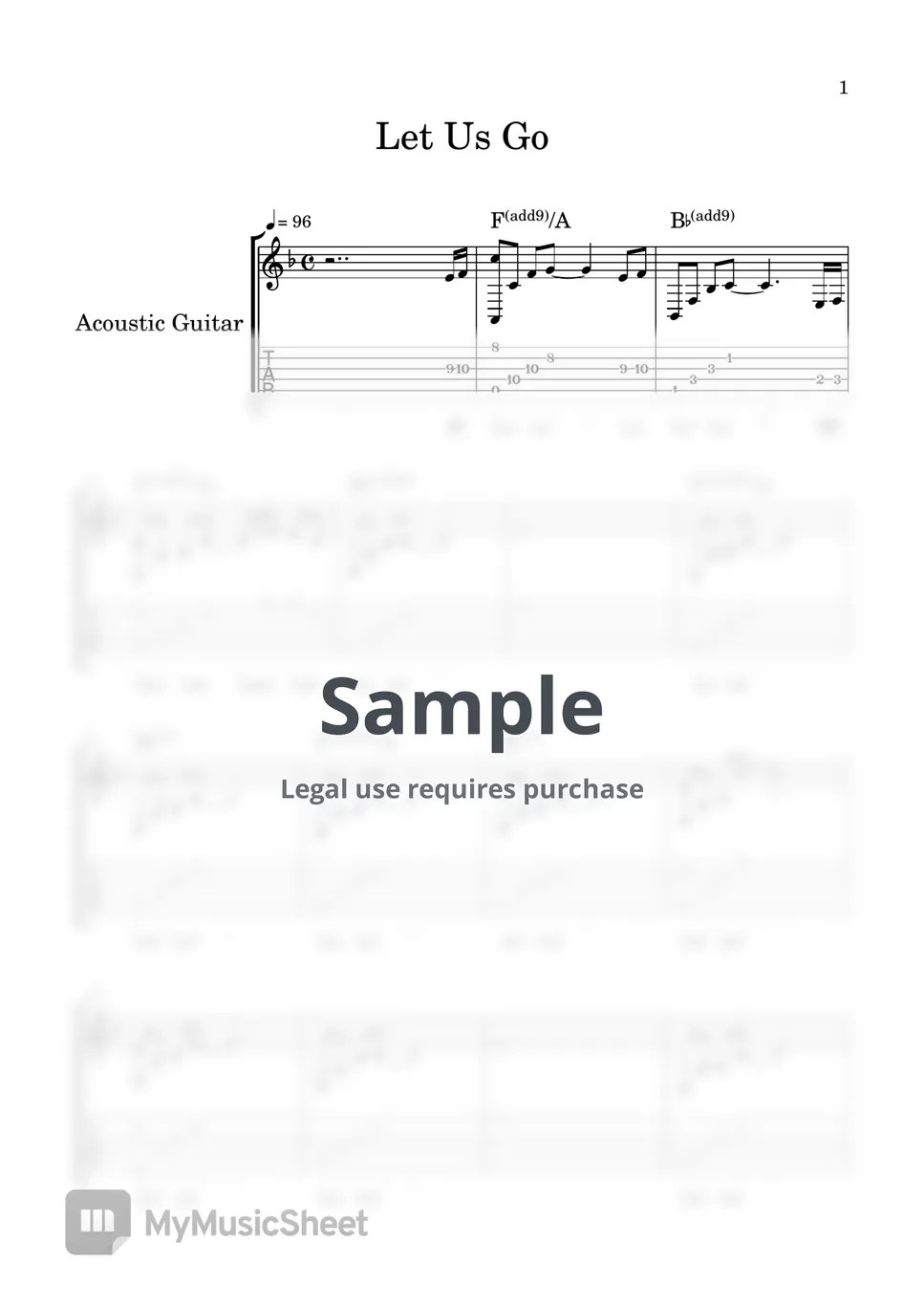 Crash Landing On You Let Us Go Tab + 1staff by Just Music And Film