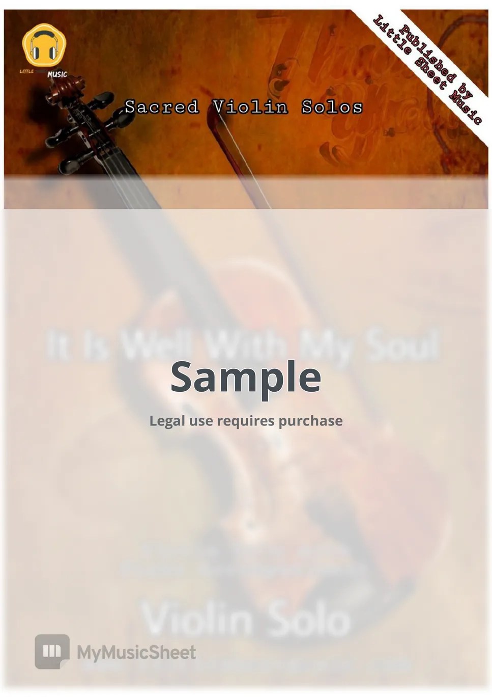 Philip Bliss It Is Well With My Soul (Violin Solo with Piano