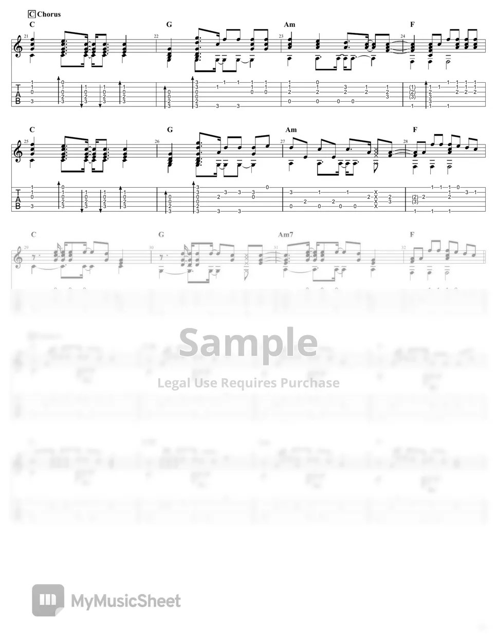 Ed Sheeran Eyes Closed (Fingerstyle Guitar Arrangement) Tab + 1staff