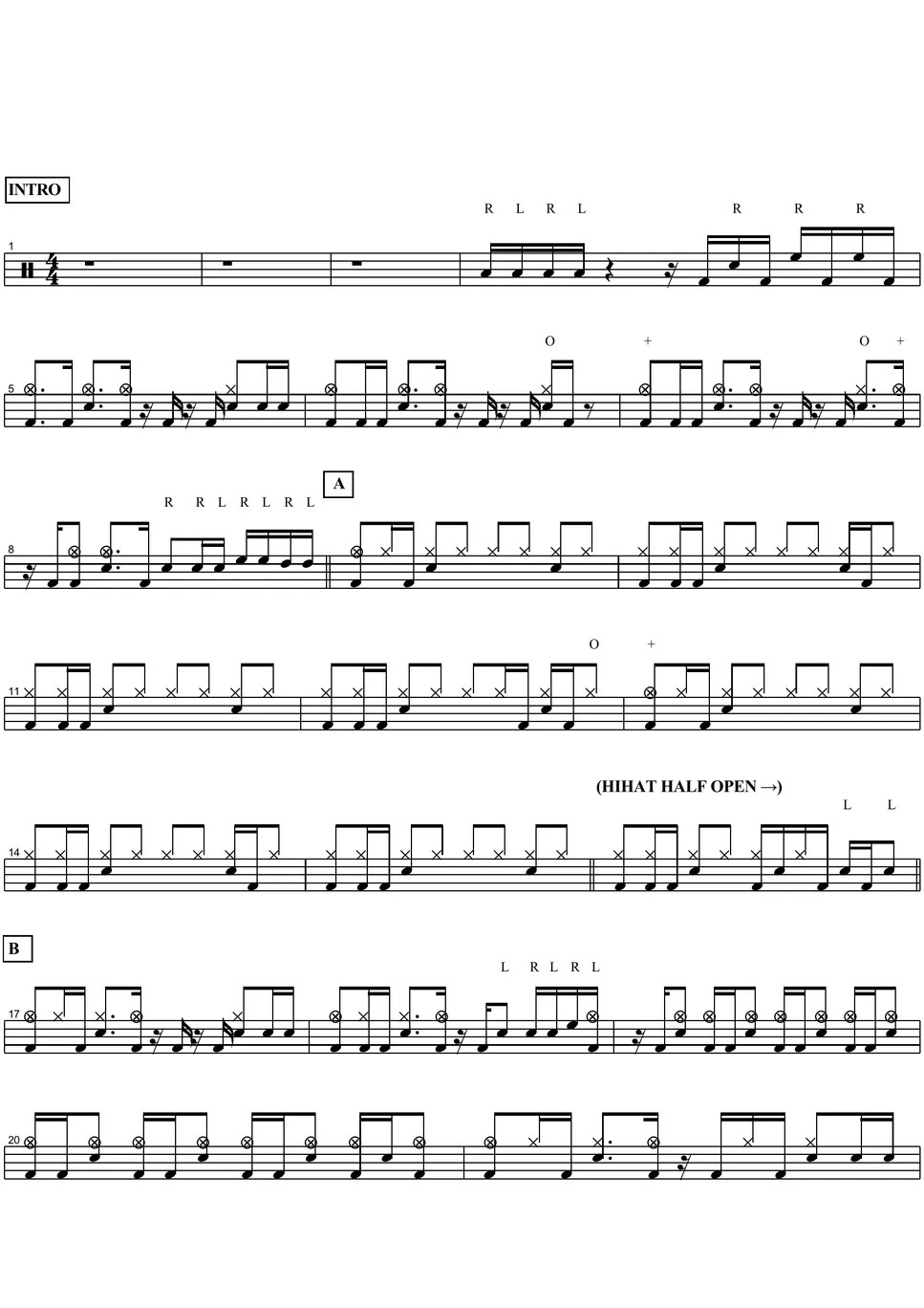 Hoobastank Crawling In The Dark Sheet by COPYDRUM