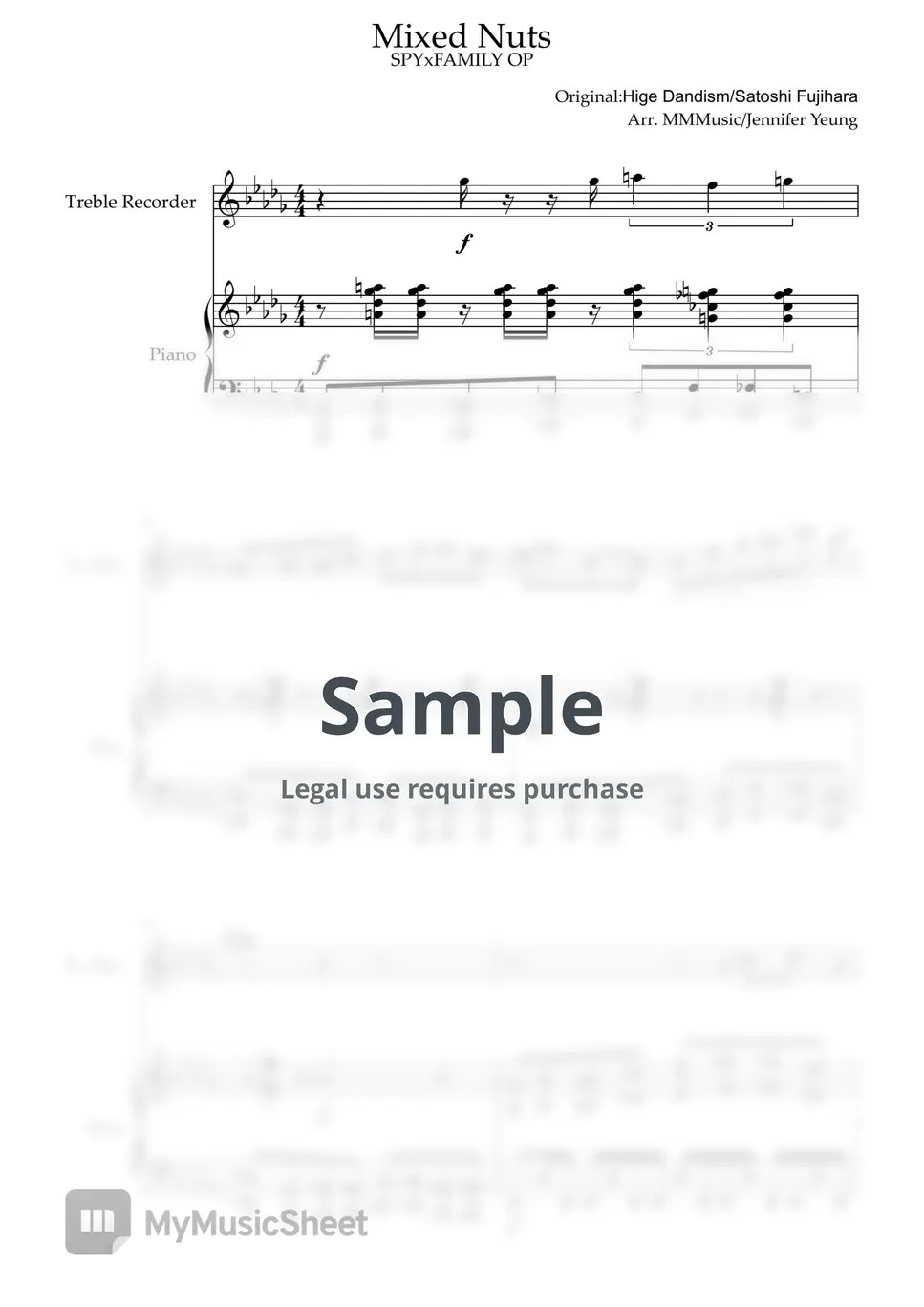 HIGE DANdism Mixed Nuts Sheets by Jennifer Yeung