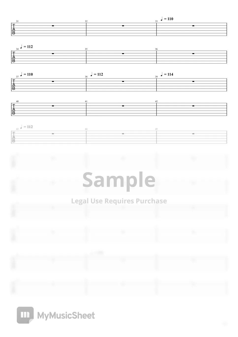 lamb of god in your words 악보 by your repeater