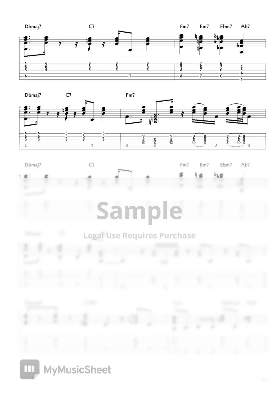 Bill Withers Just the Two of Us (Fingerstyle version) Sheets by Ivan