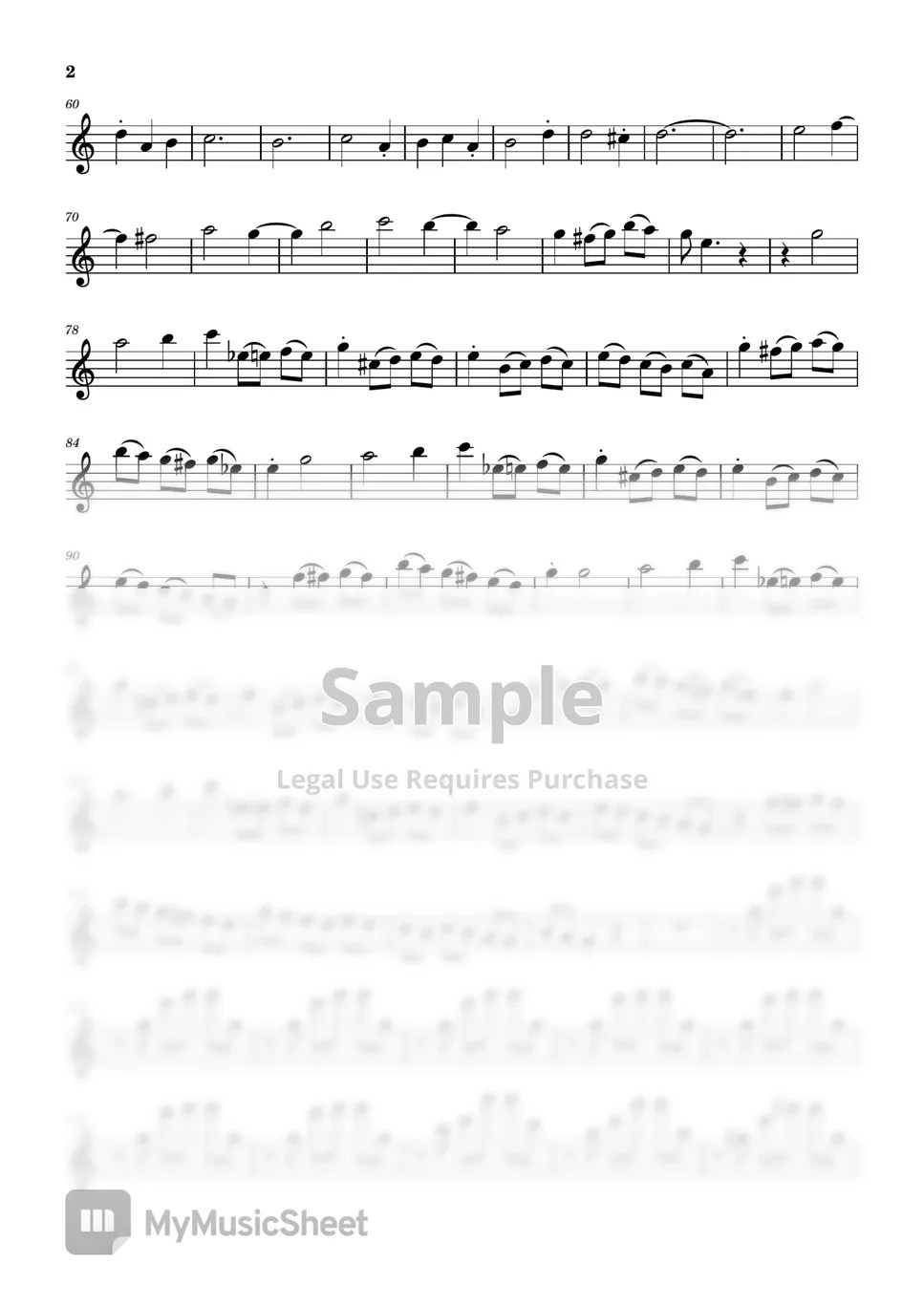 차이코프스키 waltz [잠자는 숲속의 미녀 중] (Two flutes/MR) Sheets by 심플플루트뮤직