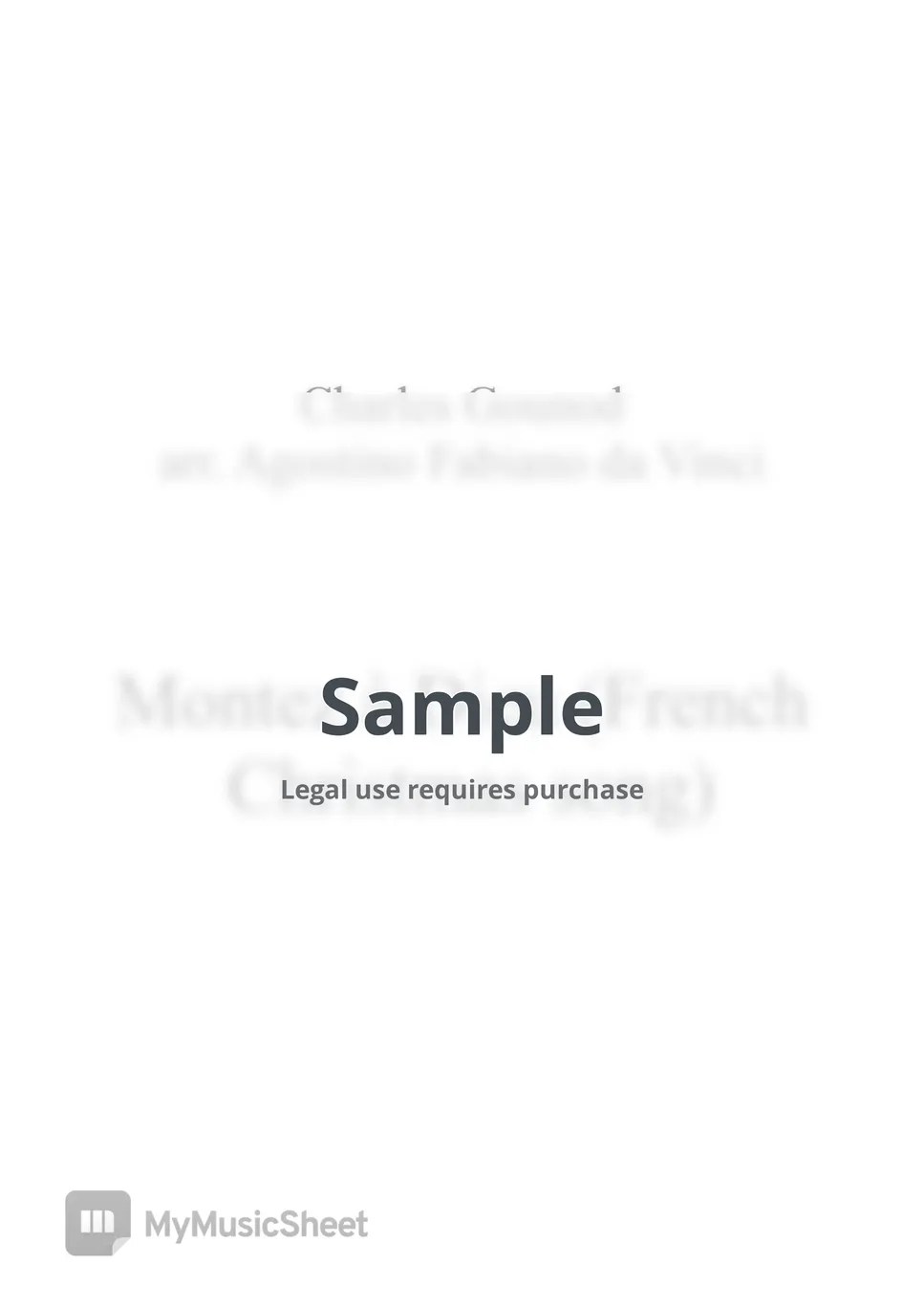 Agostino Fabiano da Vinci Montez à Dieu (French Christmas song