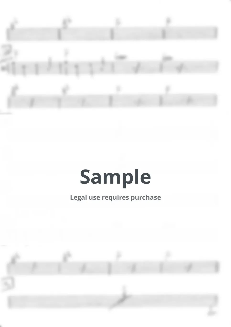 Bruno Mars Marry you Tab + 1staff by edward8561