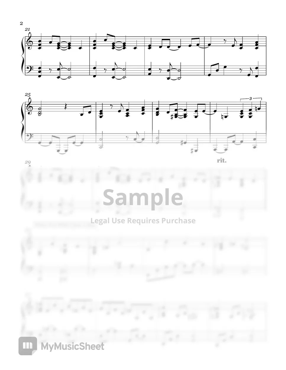 Disney Medley Part 1 (Aladdin, Pinocchio, Toy story) (Jazz Piano) 악보