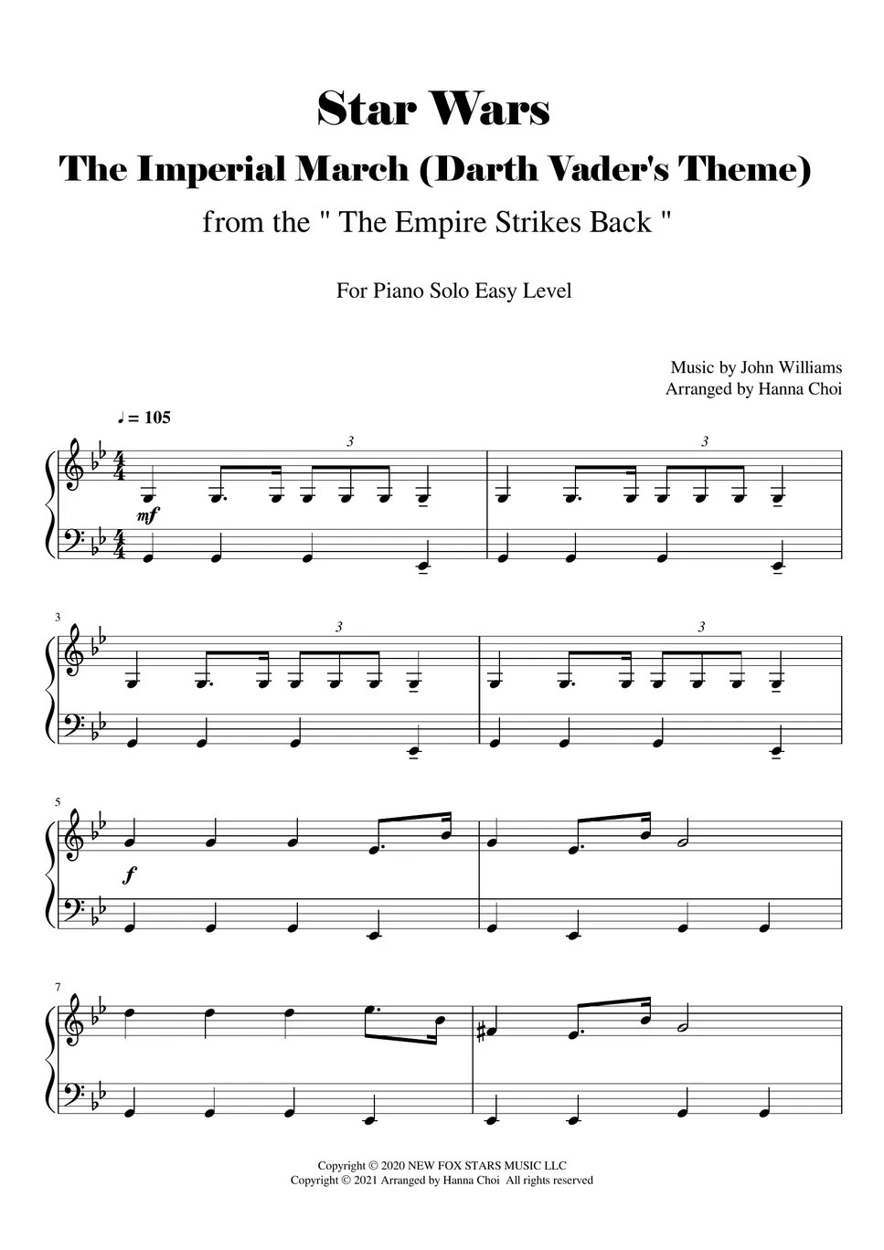 J.Williams Star Wars The Imperial March (Darth Vader's Theme) (for