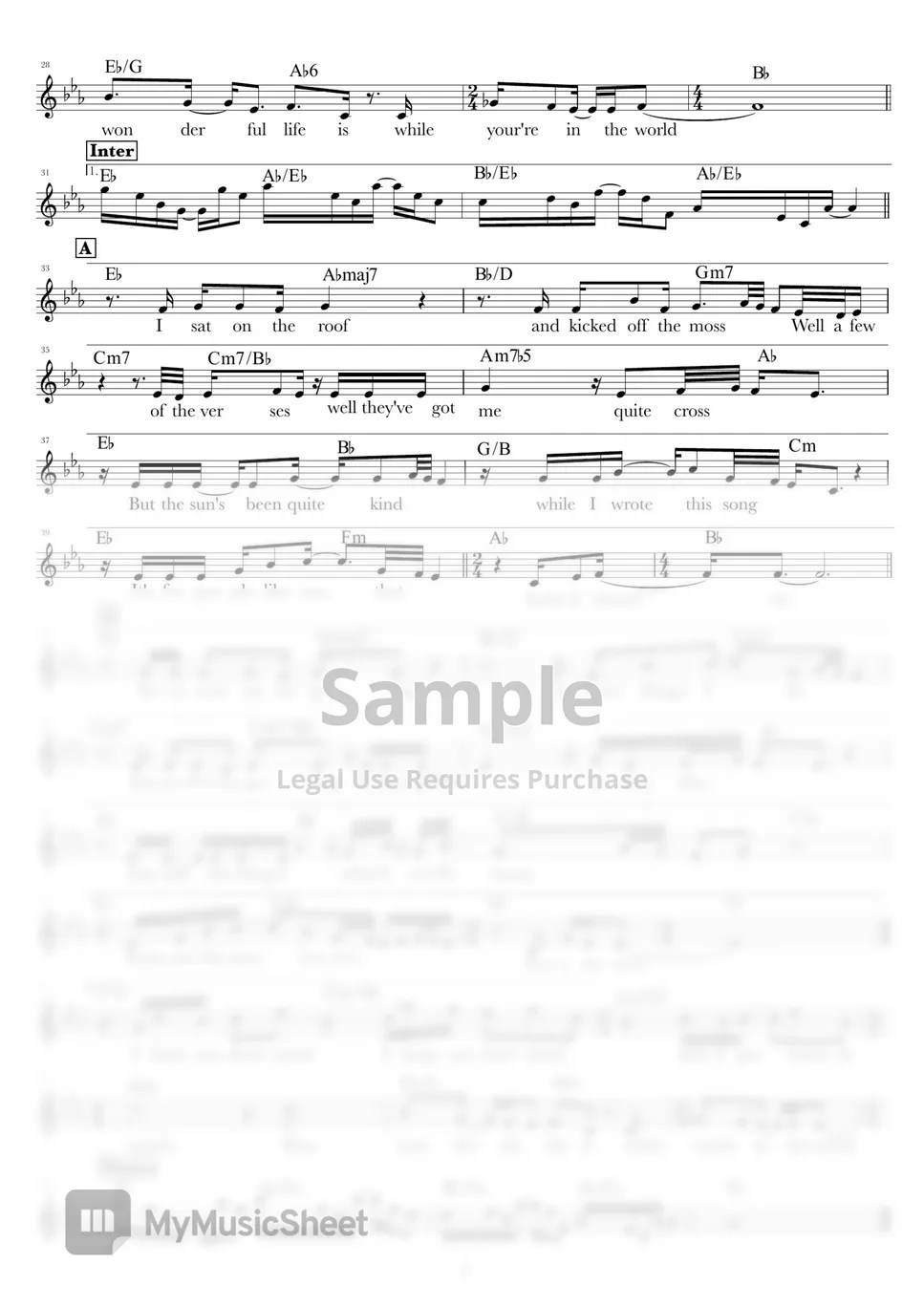 Elton John Your song Sheets by Eri Nagayama