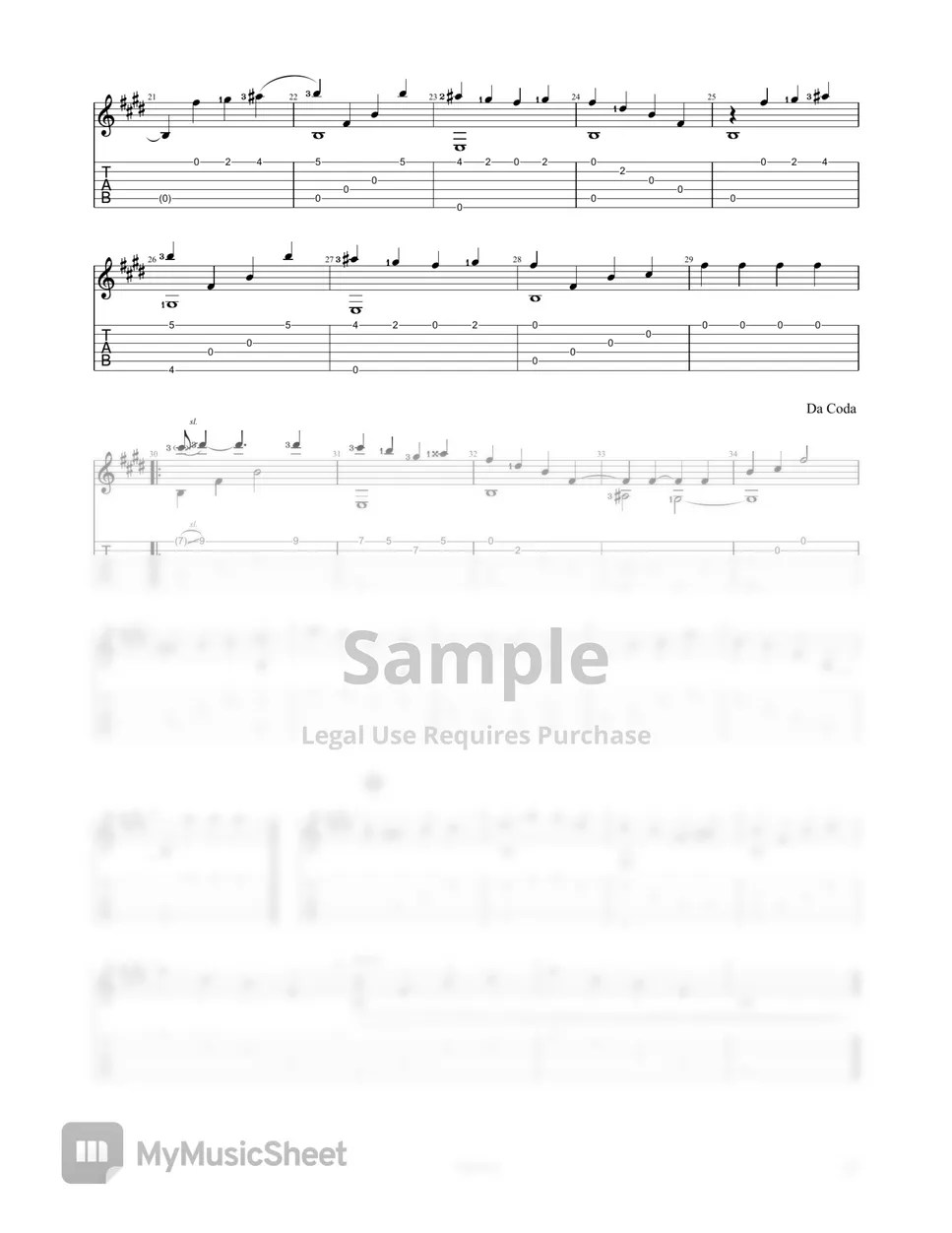 Frederick E. Weatherley Danny Boy Acoustic for Solo Guitar (Dropped C