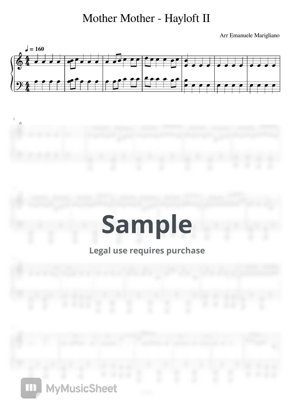 Hayloft II Mother Mother Sheets by J4zzman