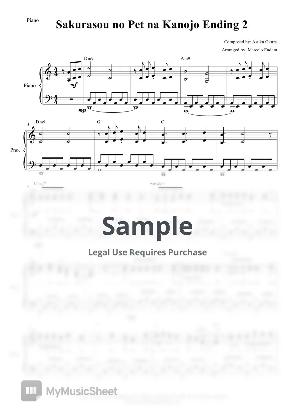 Asuka Okura Sakurasou no Pet na Kanojo Ending 2 (Pop version for