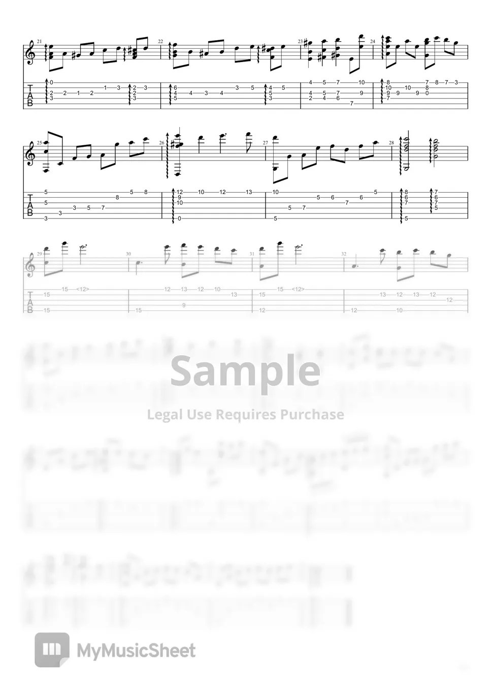 Mana series Rising Sun(聖剣伝説シリーズMana series)【ソロギター/Fingerstyle