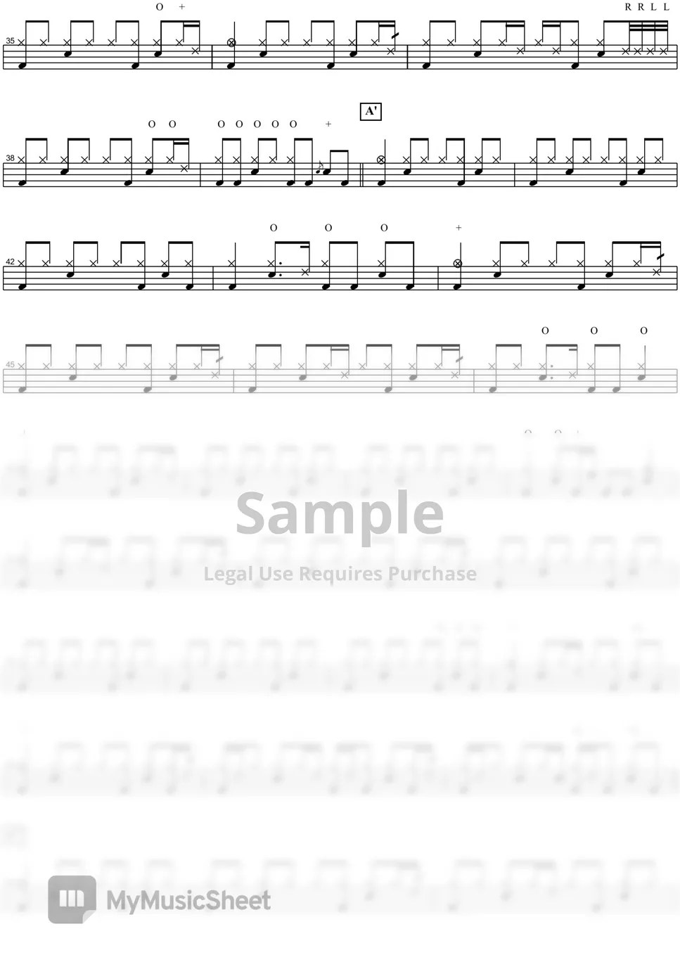 Red Hot Chili Peppers Otherside 악보 by COPYDRUM