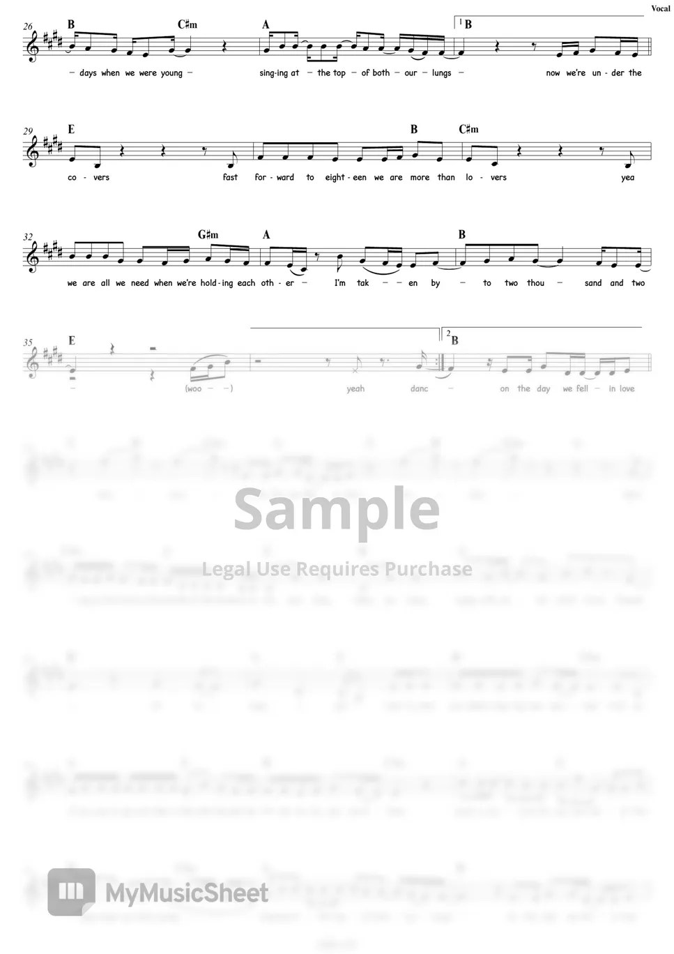 Anne Marie 2002 멜로디/MR 악보 by COVER SKILLS