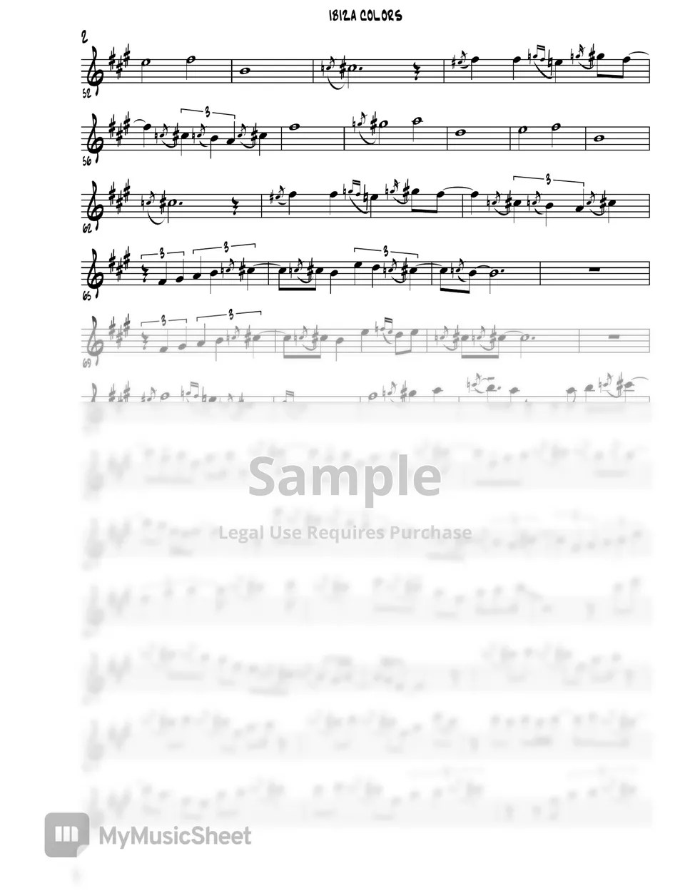 Colors Ismael Dorado. Album Otra Mirada (Alto Sax) Sheets by