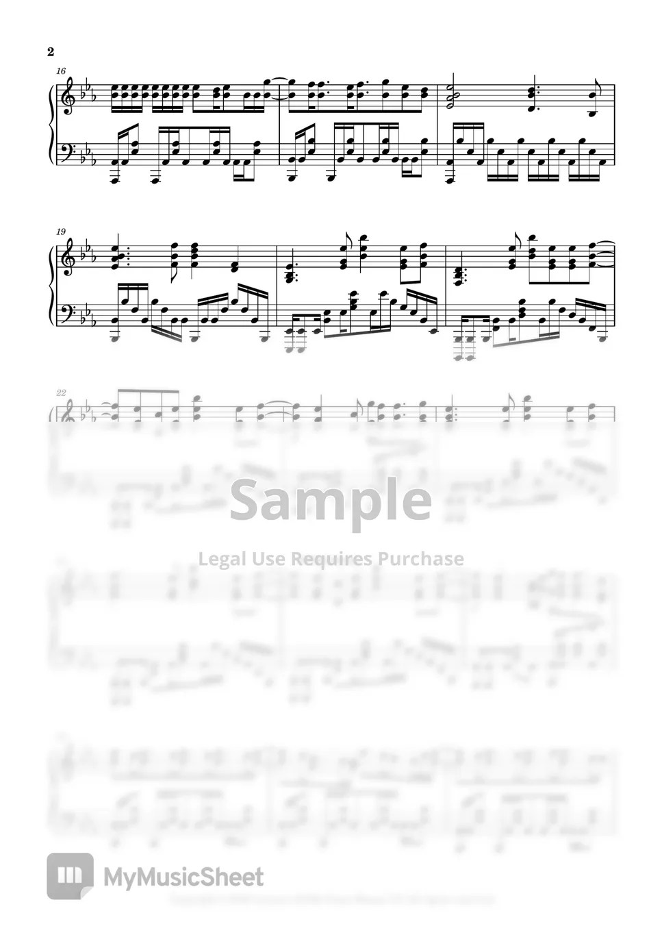 ONE OK ROCK Clock Strikes 악보 by Leisure (OOR) Piano Sheets YT