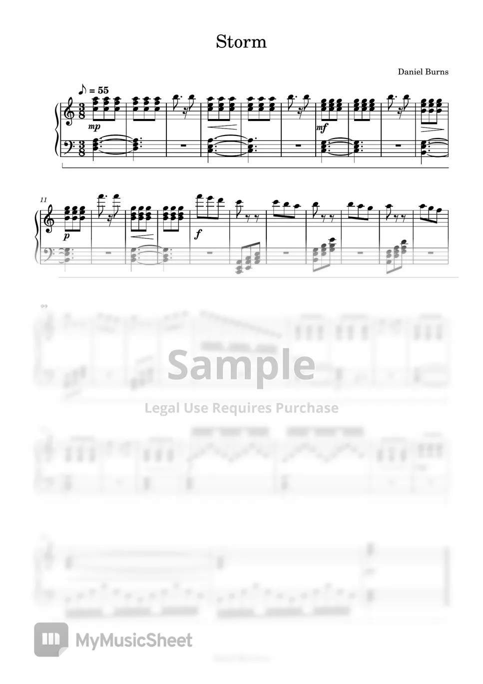 Daniel Burns Storm Sheets