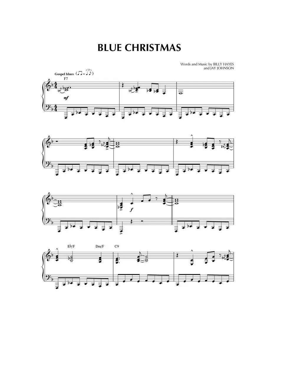 Blue Christmas Jazz Piano.pdf نوتة