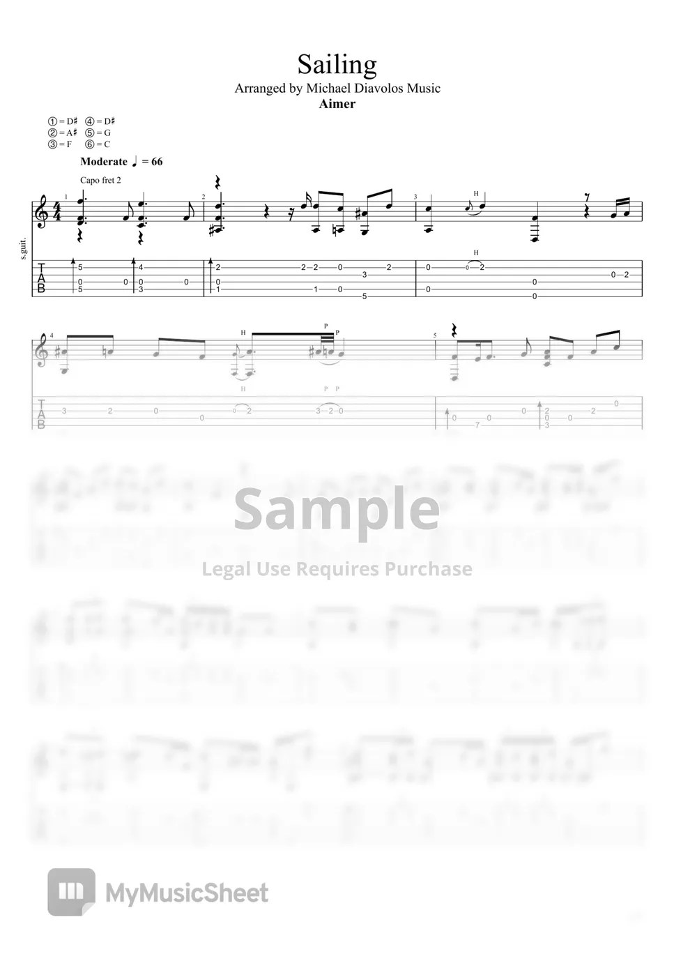 Aimer Sailing Hoja by Michael Diavolos Music