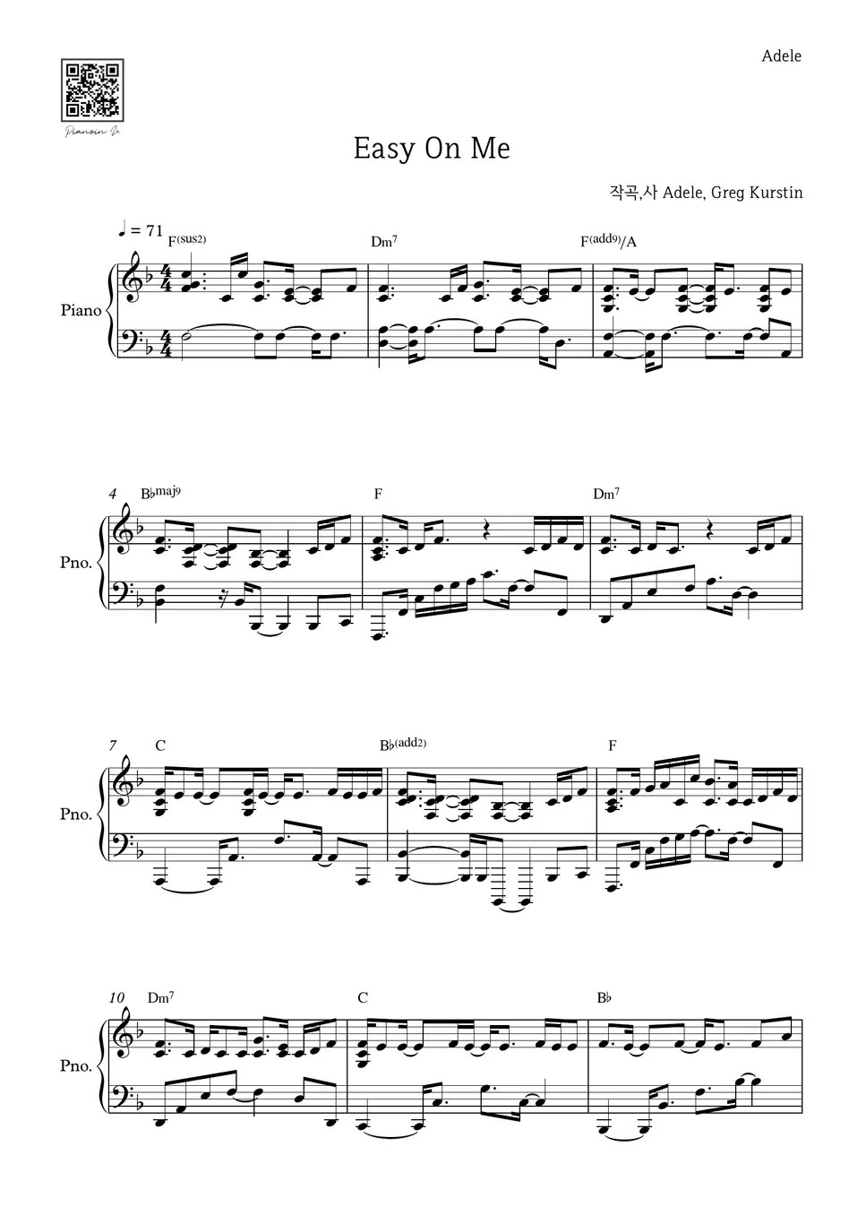 Adele Easy On Me Nuty by PIANOiNU