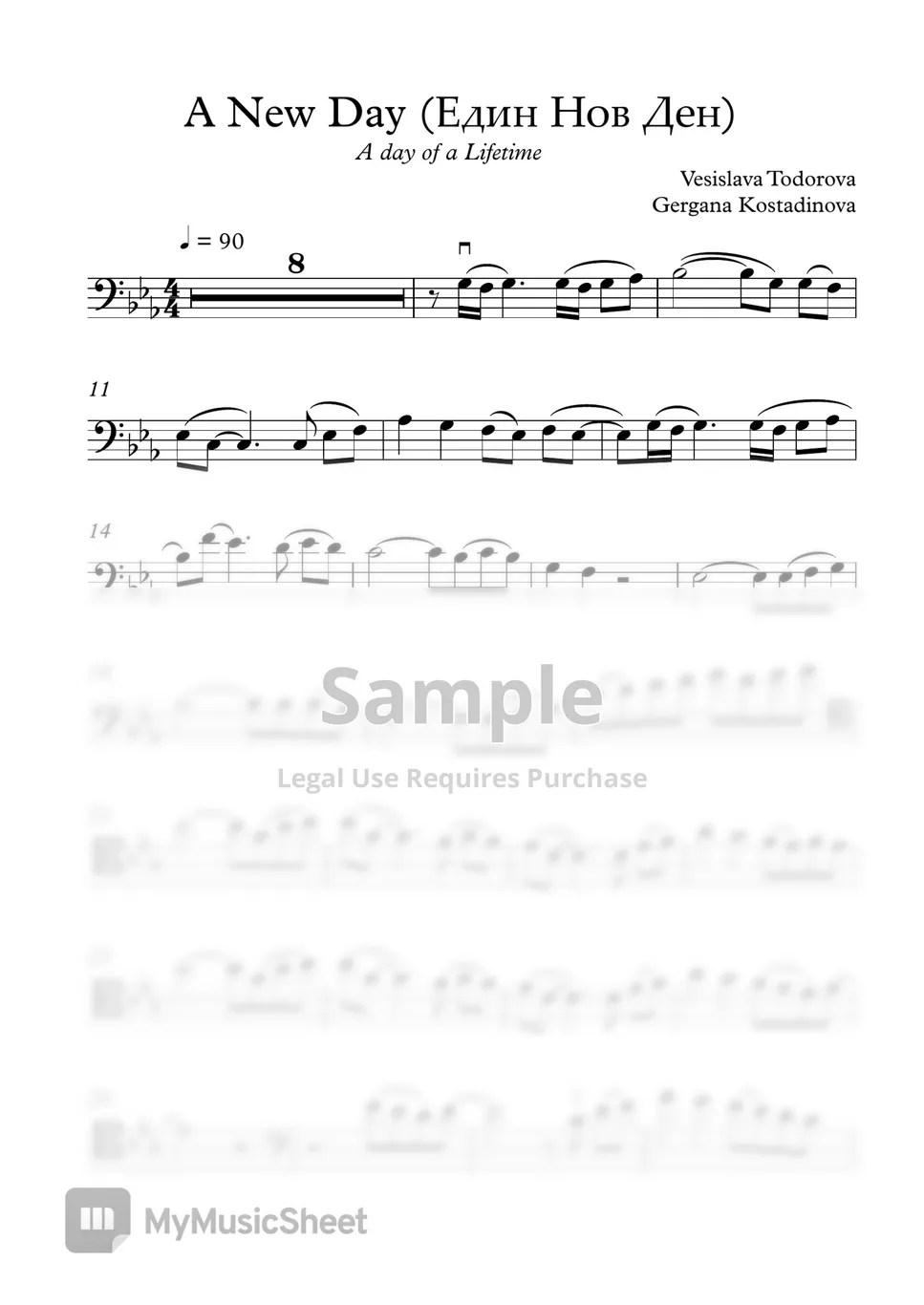 Vesislava & Gergana A New Day ["A day of a Lifetime" Album] (Cello