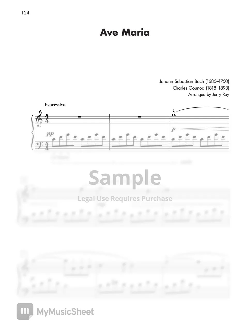 Artist Ave Maria Bach Easy.pdf 악보 by Artist