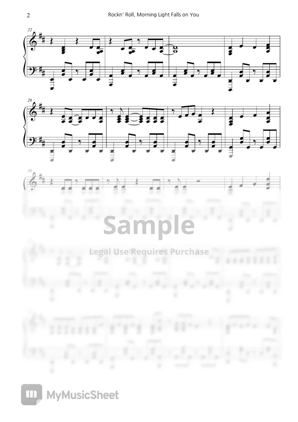 Asian KungFu Generation Rockn' Roll, Morning Light Falls on You (봇치