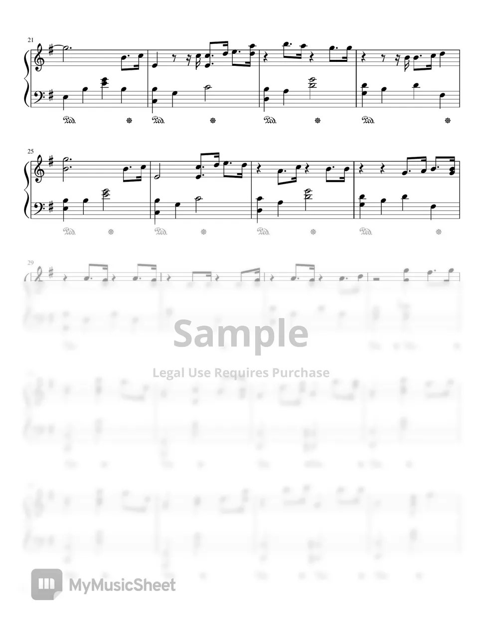 優里 ドライフラワー (Dried Flower) Sheets by Soapy owl piano