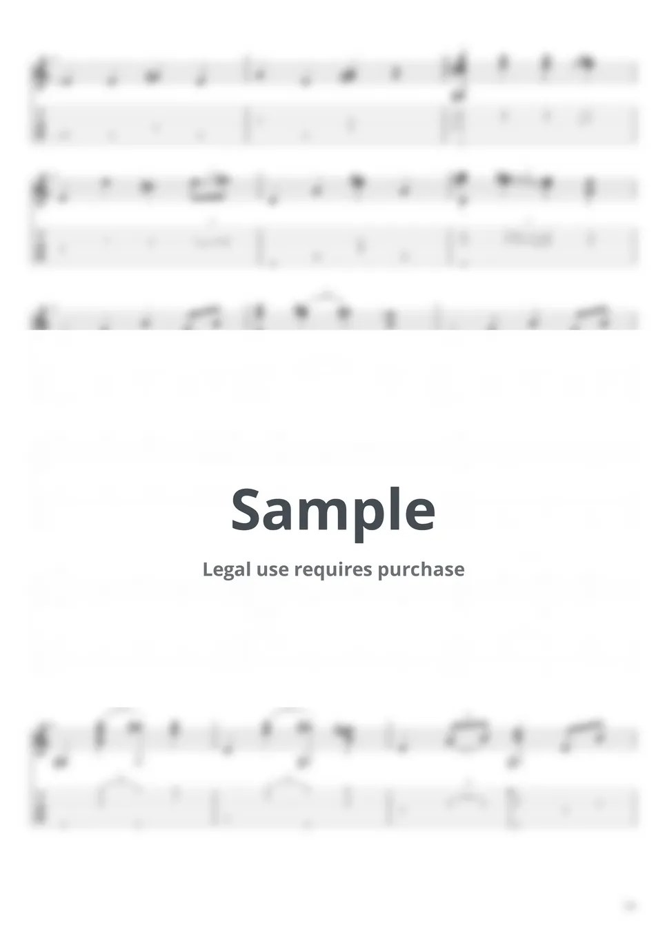 Hillsong Worship Shout to the Lord Tab + 1staff by Titus Major