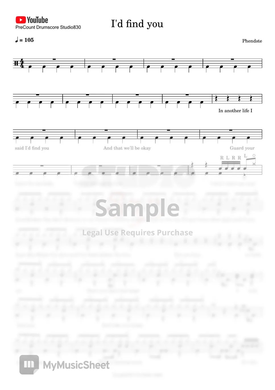 phendste I'd find you Sheets by Studio830