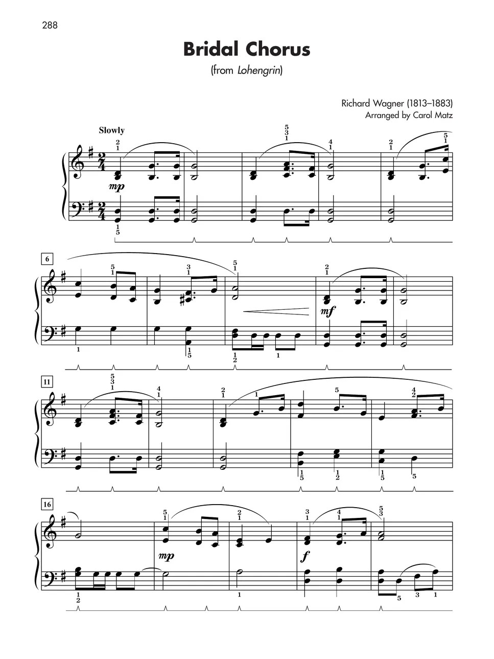 Bridal Chorus Easy Sheet Sheets by Hemsach