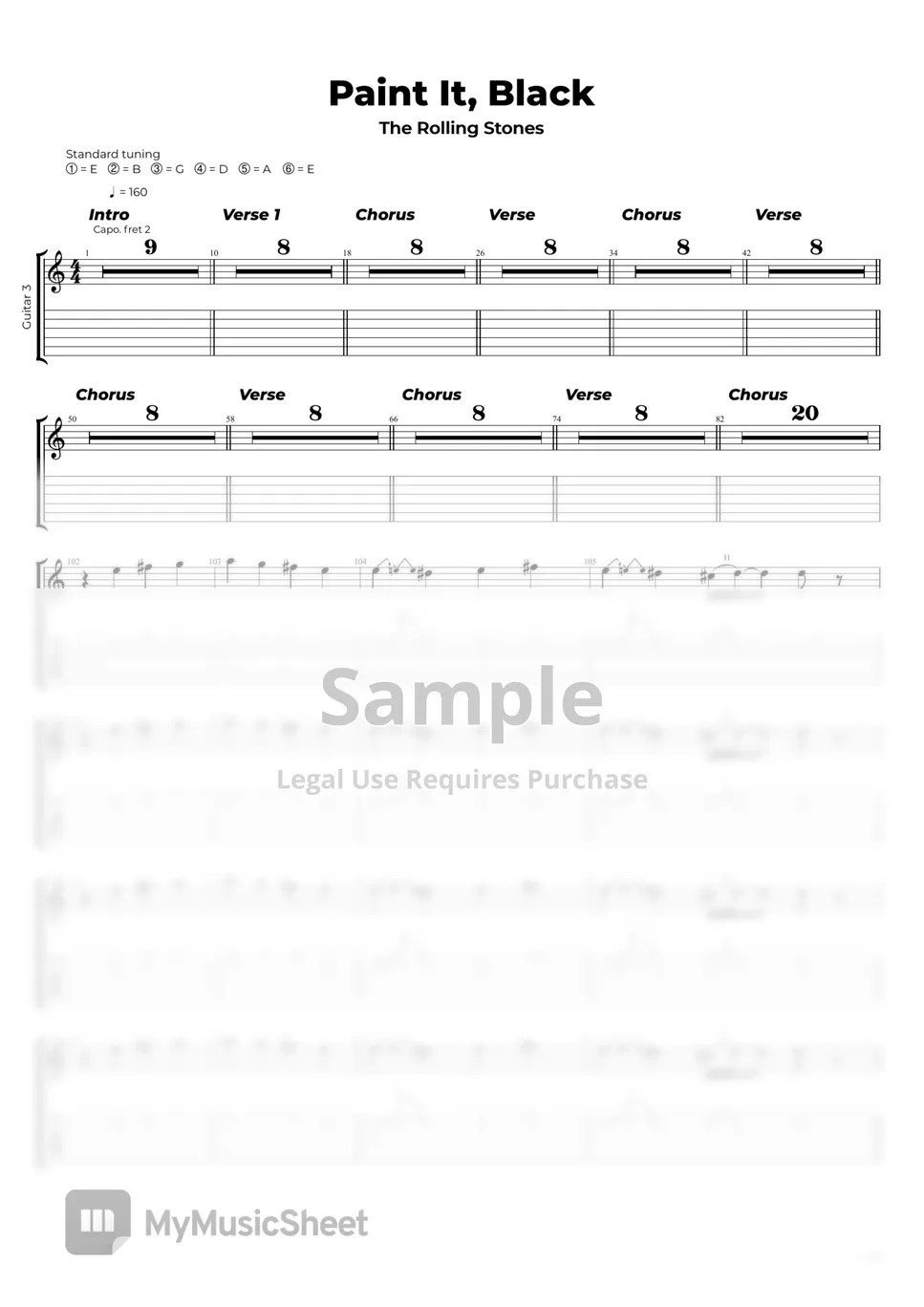 The Rolling Stones Paint It Black Sheets by Nikola Gugoski