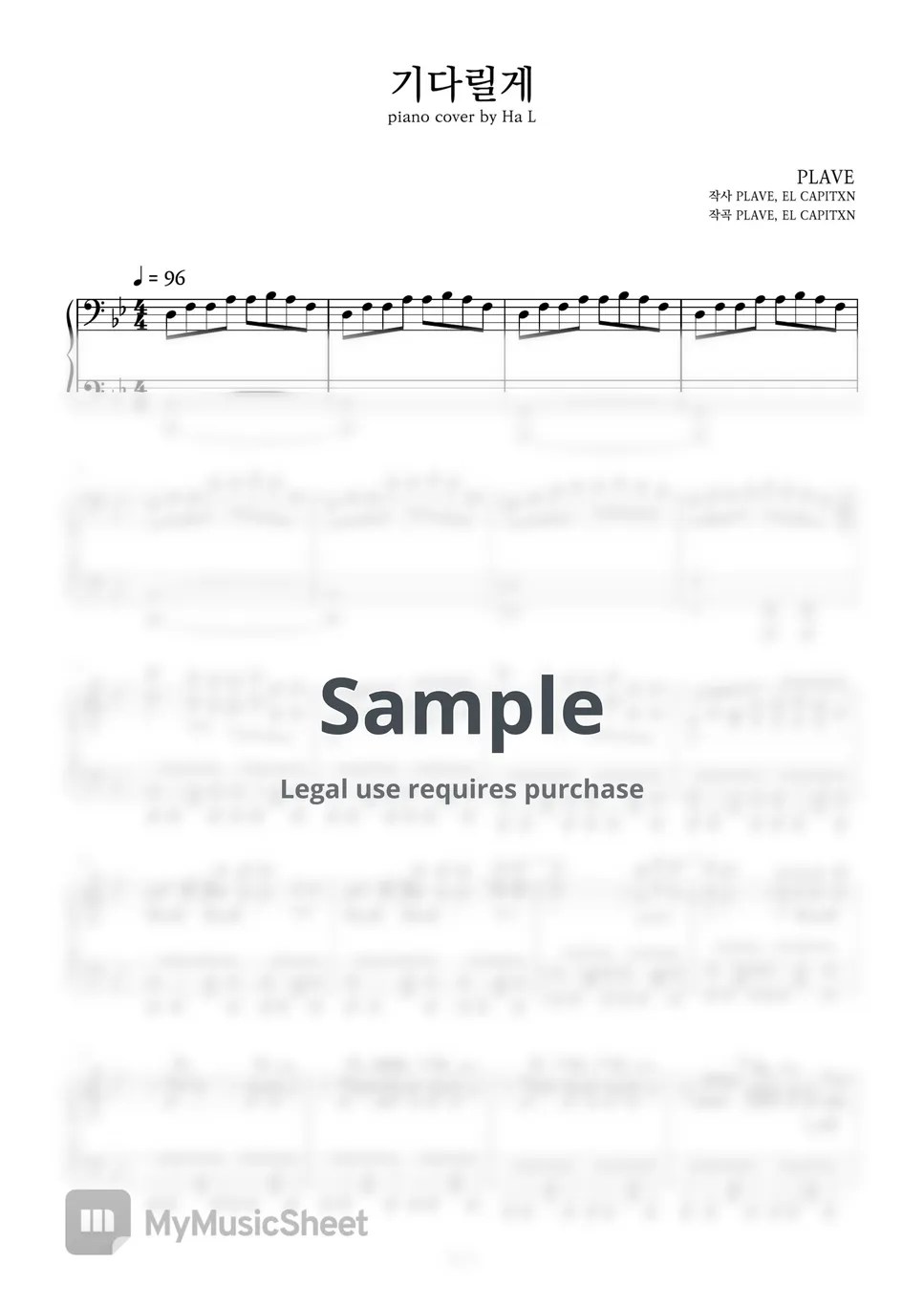 플레이브(PLAVE) 기다릴게(Wait For You) Sheets by Ha L