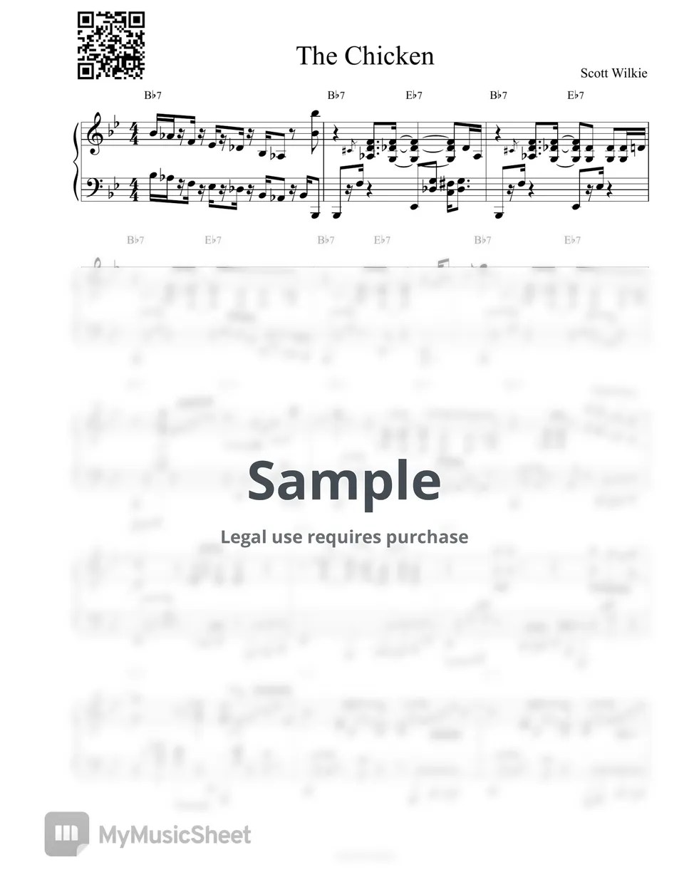 Scott wilkie The Chicken Sheets by euneun piano