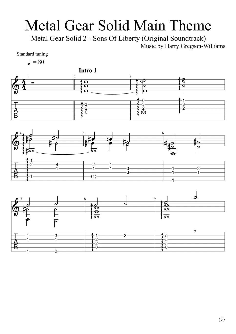 METAL GEAR SOLID 2 SONS OF LIBERTY "Metal Gear Solid" Main Theme