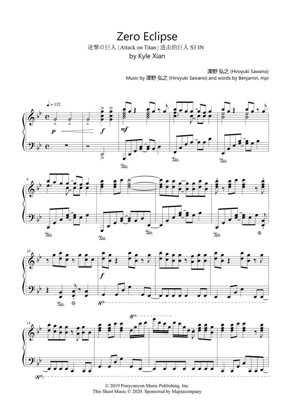 Hiroyuki Sawano Zero Eclipse [Historia's Theme] Attack on Titan