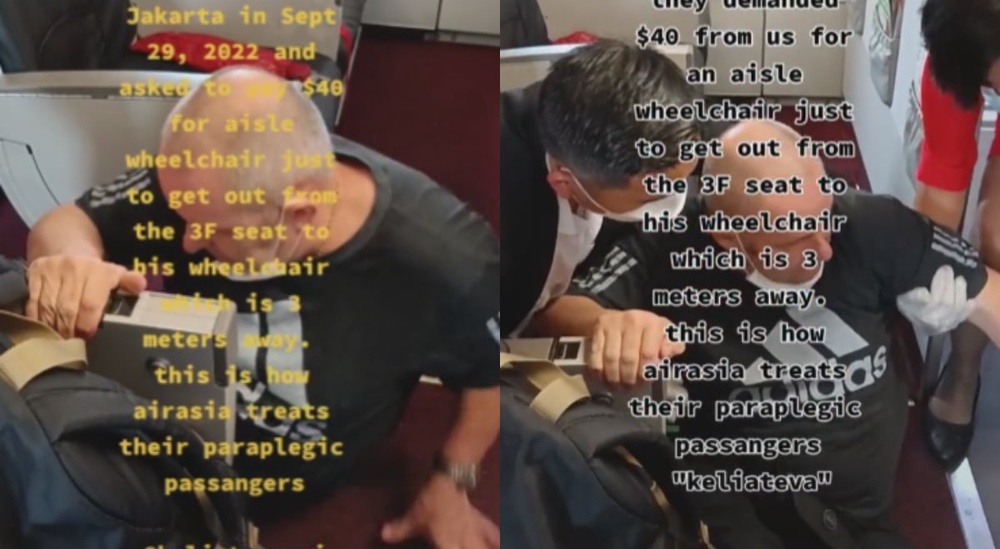 Terkilan Dengan Servis AirAsia, Penumpang Adu Bayar RM185 Guna Kerusi