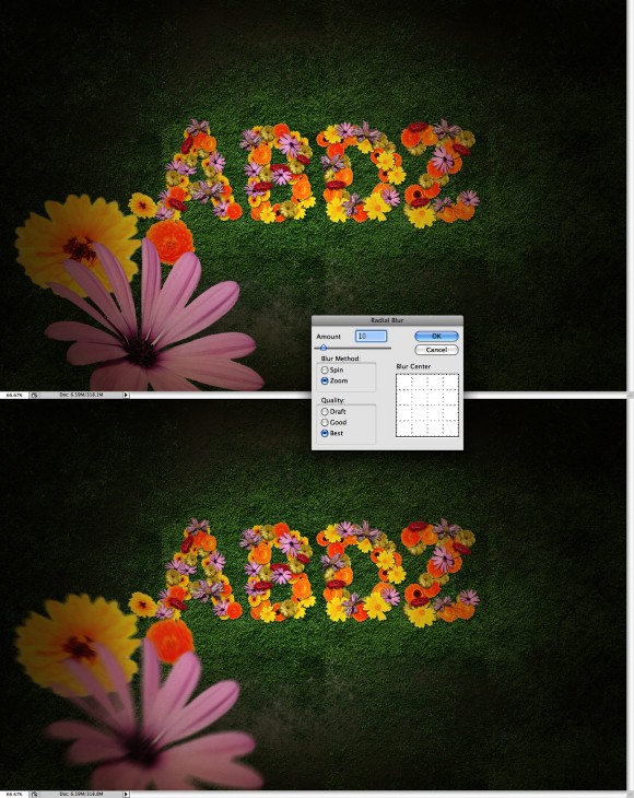 Super Easy and Cool Flower Text Effect in