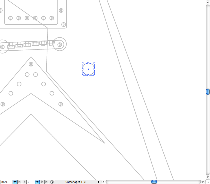 Easy Flying V Guitar in Illustrator