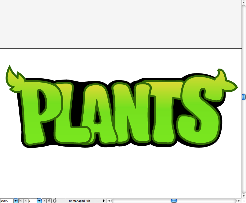 Create Plants Vs. Zombie Type in Illustrator