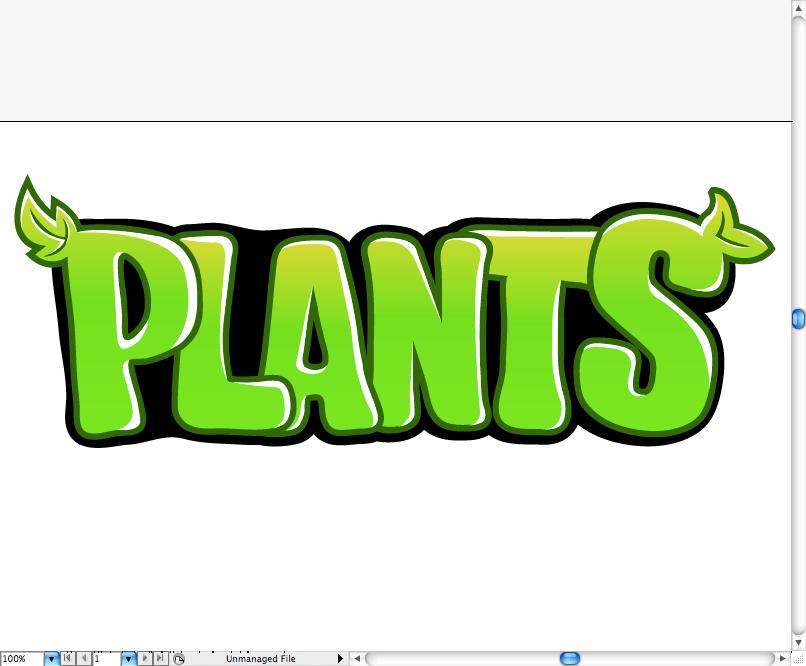 Create Plants Vs. Zombie Type in Illustrator » We Love Brisbane