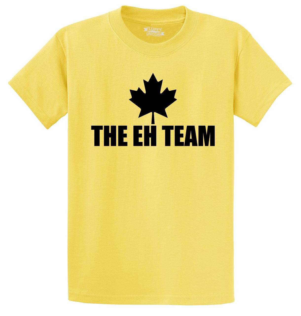 The Eh Team Funny T Shirt Maple Leaf Canadian Canada Unisex Tee S5XL