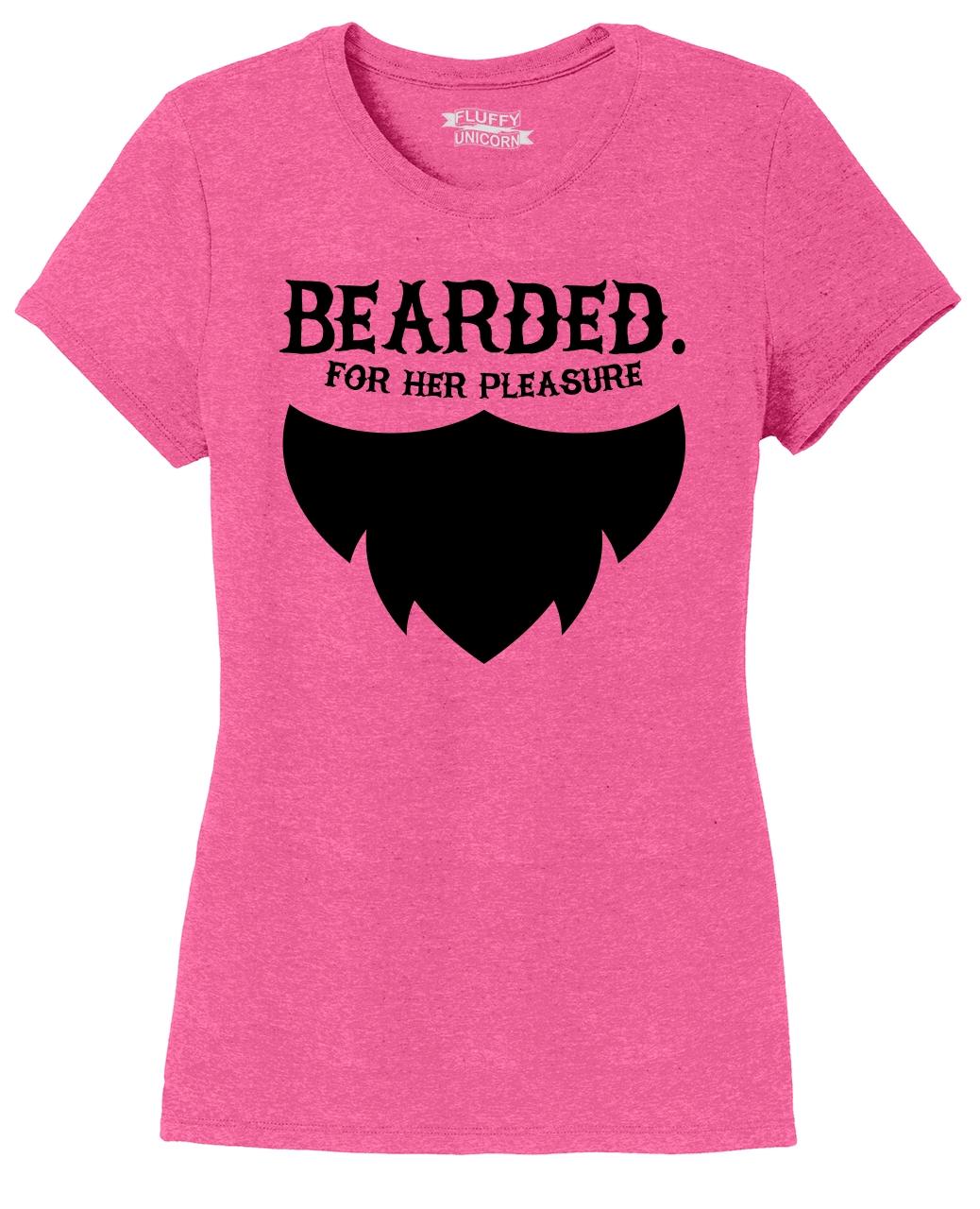 Ladies Bearded For Her Pleasure TriBlend Tee Sex Boyfriend Husband eBay