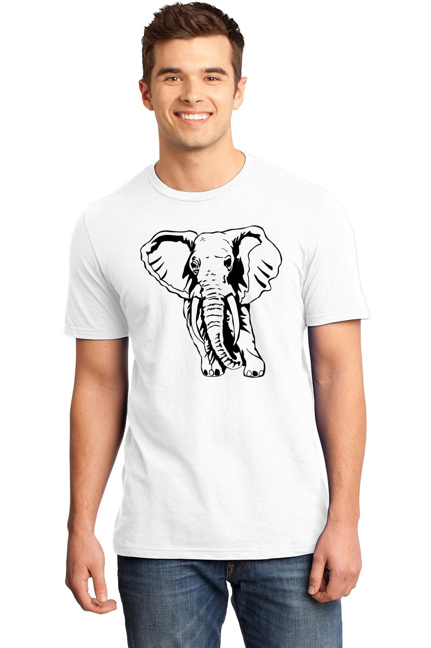 Mens Elephant Soft Tee Animal Graphic Tee Shirt eBay